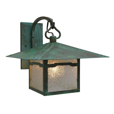 Arroyo Craftsman 12" Monterey Wall Mount With Cloud Lift Overlay, Slate, Cream Glass MB-12CLCR-S